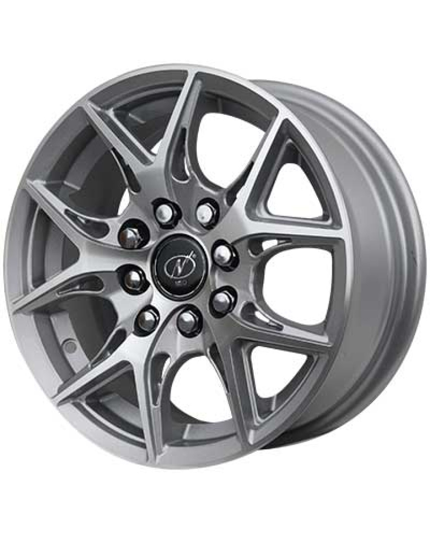 Ray 13in SM finish. The Size of alloy wheel is 13x5.5 inch and the PCD is 8x100/108(SET OF 4)
