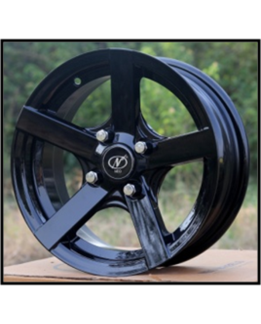 NeoWheel Techno 13 Inch Glossy Black GB finish PCD 4x100 | Size 13x5 inch