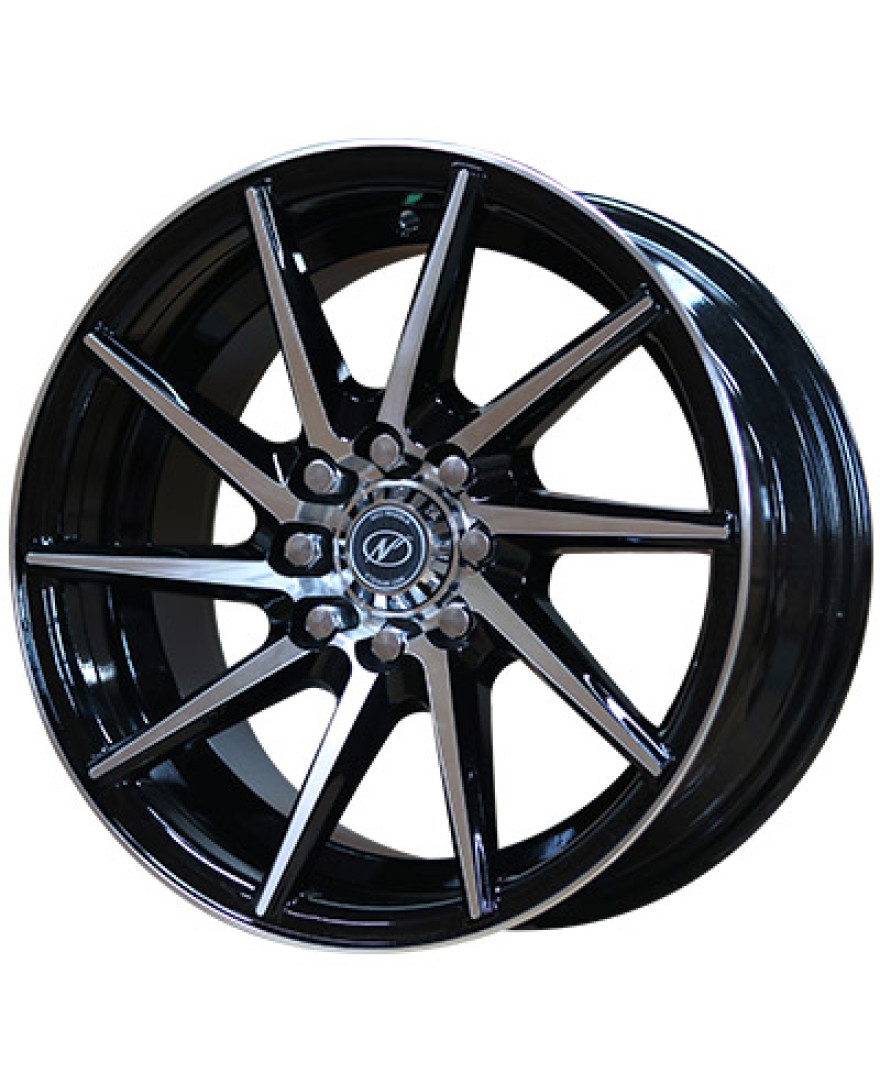 Hurricane 14in BM finish. The Size of alloy wheel is 14x5.5 inch and the PCD is 8x100/108(SET OF 4)