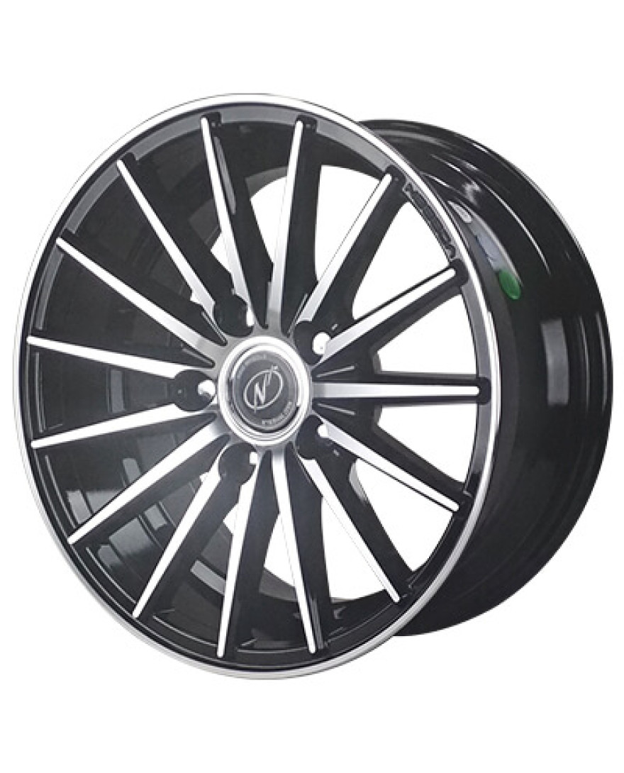 Fly 15in BM finish. The Size of alloy wheel is 15x7 inch and the PCD is 5x100(SET 0F 4)
