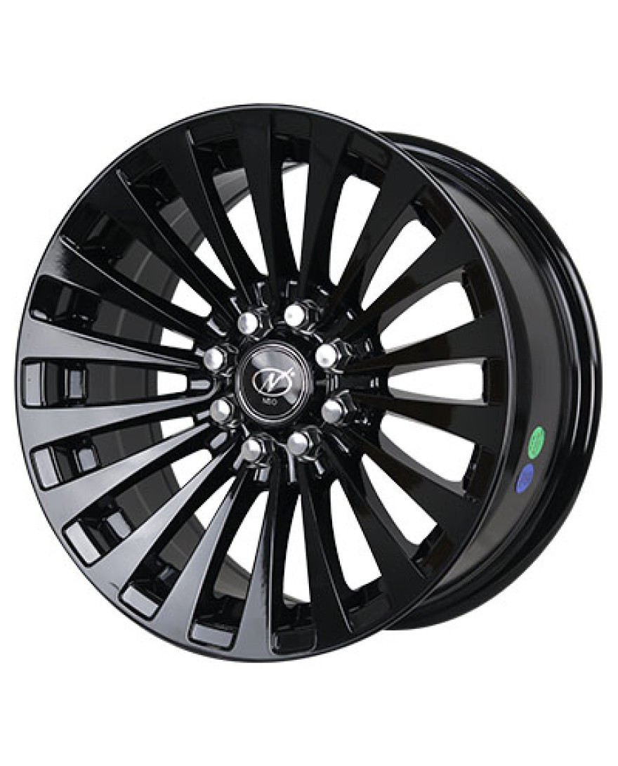 Oscar 15 Inch Full Glossy Black finish. The Size of alloy wheel is 15x7 inch and the PCD is 8x100x108(SET OF 4)