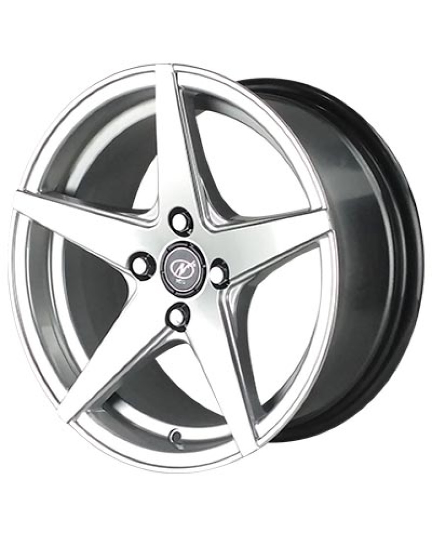 Radar 15in HS finish. The Size of alloy wheel is 15x7 inch and the PCD is 4x100(SET OF 4)
