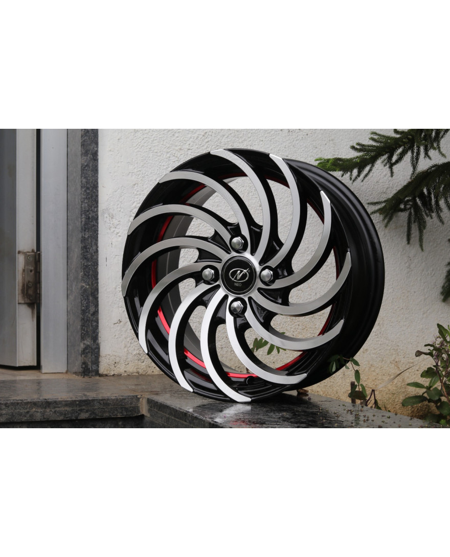 Snake 15 Inch BMUCR finish PCD 4x100 | SET OF 4 | Size 15x6.5 inch