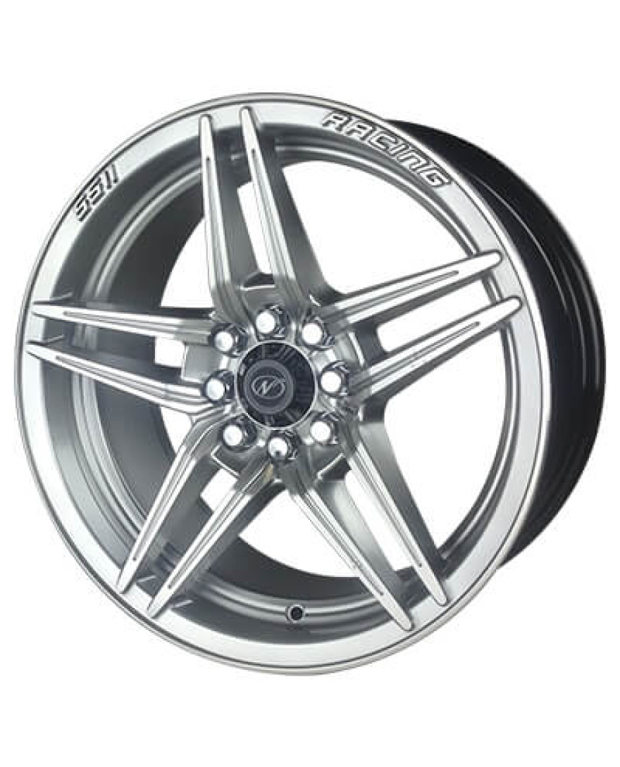Xolt in Hyper Silver Machined finish. The Size of alloy wheel is 15x7 inch and the PCD is 8x100/108(SET OF 4)