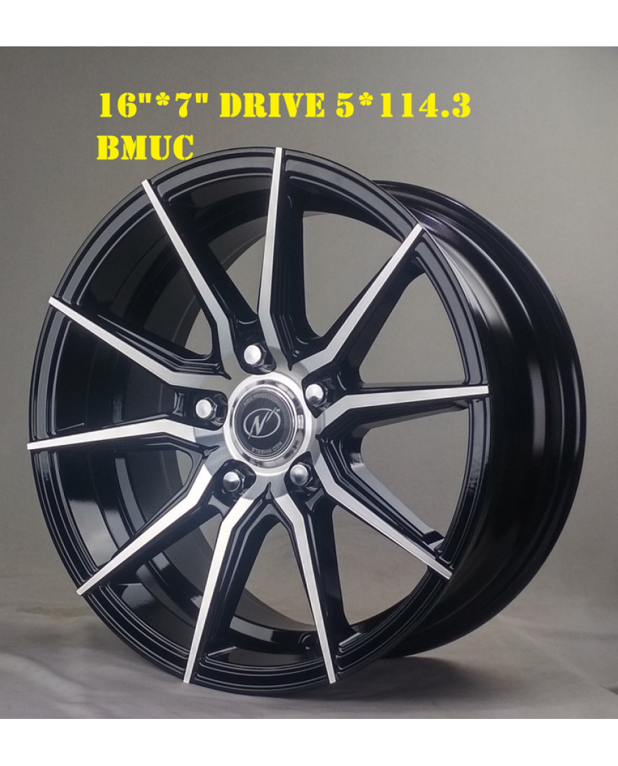 Drive 16in BMUC finish. The Size of alloy wheel is 16x7 inch and the PCD is 5x114.3(SET OF 4)