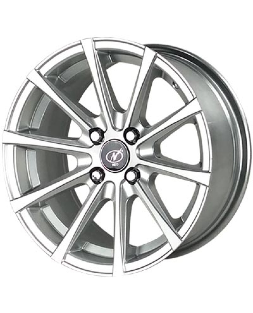 Exotic 16 Inch Silver Machined SM finish PCD 4X100 | SET OF 4 | Size 16X7 Inch