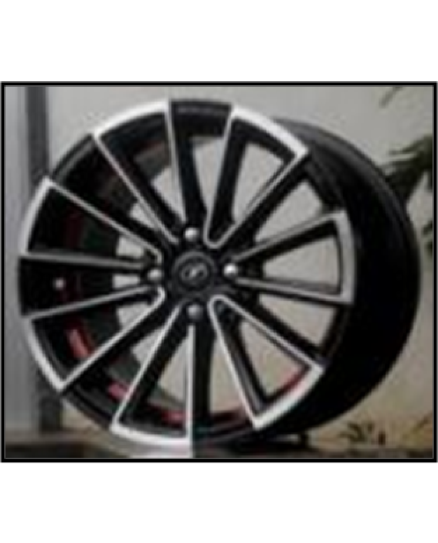 Shastra 16 Inch Black Machined Under Cut Red BMUCR finish PCD 4x100 | SET OF 4 | Size 16X7 Inch