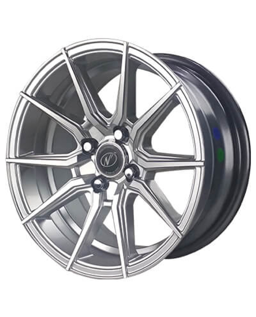 Drive 17in HSM finish. The Size of alloy wheel is 17x8 inch and the PCD is 4x100(SET OF 4)