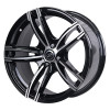 SHARK 17in BM Finish The Size of alloy wheel is 17X8 inch and the PCD is 4x100(SET OF 4)