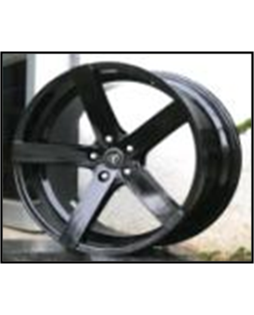 Techno 17 Inch Full Glossy Black finish PCD 4x100 | SET OF 4 | Size 17x8 inch