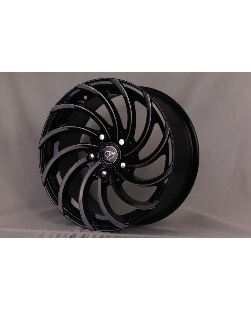 Snake 18X8.5 Inch Black Milled finish PCD 5x139.7 | Size 18X8.5 inch