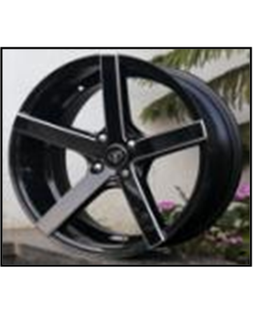 Techno 18X8.5 Inch Black Milling finish PCD 4x100 | SET OF 4 | Size 18X8.5 inch