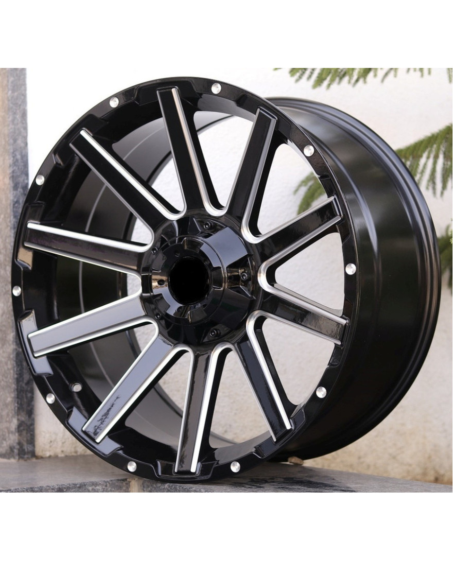 Giant 22in BLK+M finish. The Size of alloy wheel is 22x9 inch and the PCD is 5x114.3(SET OF 4)