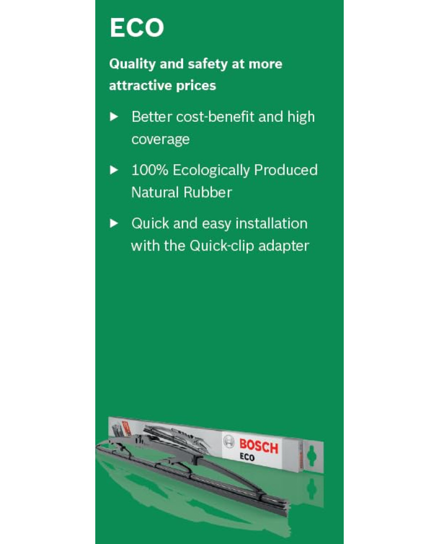 Bosch | ECO Set of 2 | Size 13.5 Inch | Economical Metal Wiper Blade