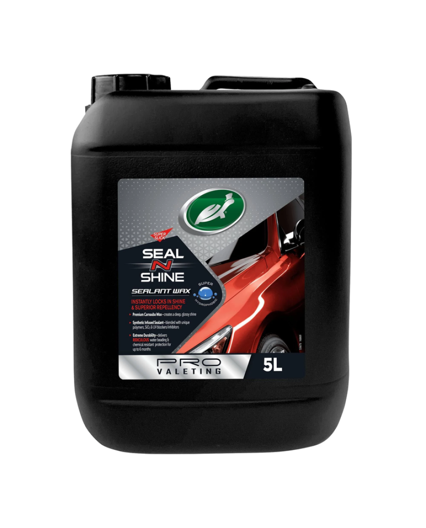 Turtle Wax Seal 'N' Shine Sealant Wax Pro Valeting Car Care 5L