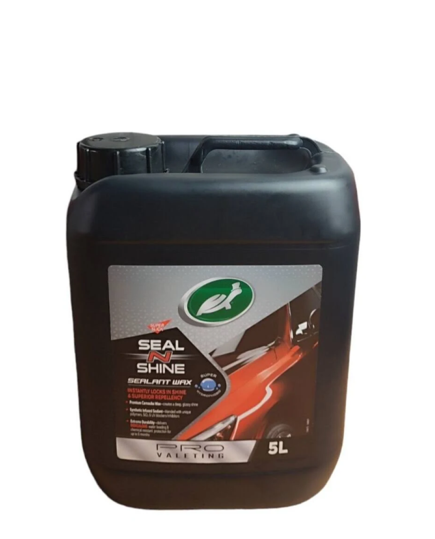 Turtle Wax Seal 'N' Shine Sealant Wax Pro Valeting Car Care 5L