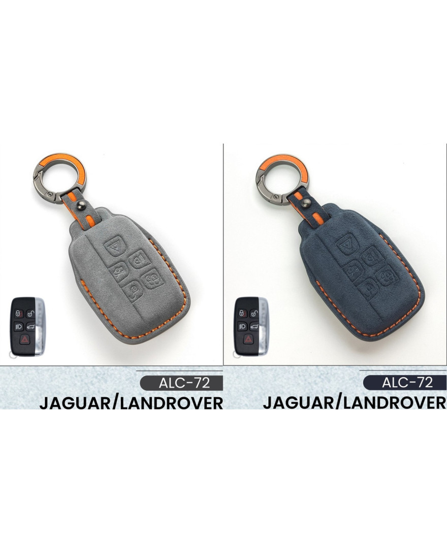 Alcantara Art Leather Key Cover for JAGUAR/LANDROVER Cars 5 Button Smart Key ALC 72