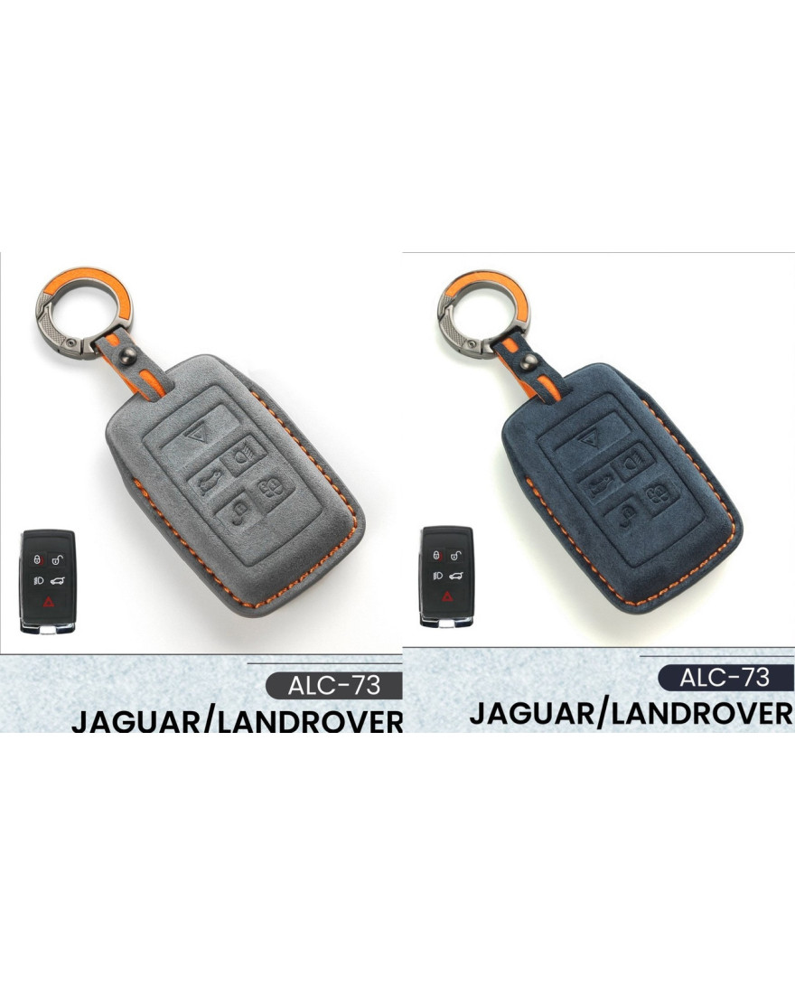 Alcantara Art Leather Key Cover for JAGUAR/LANDROVER Cars 5 Button Smart Key ALC 73