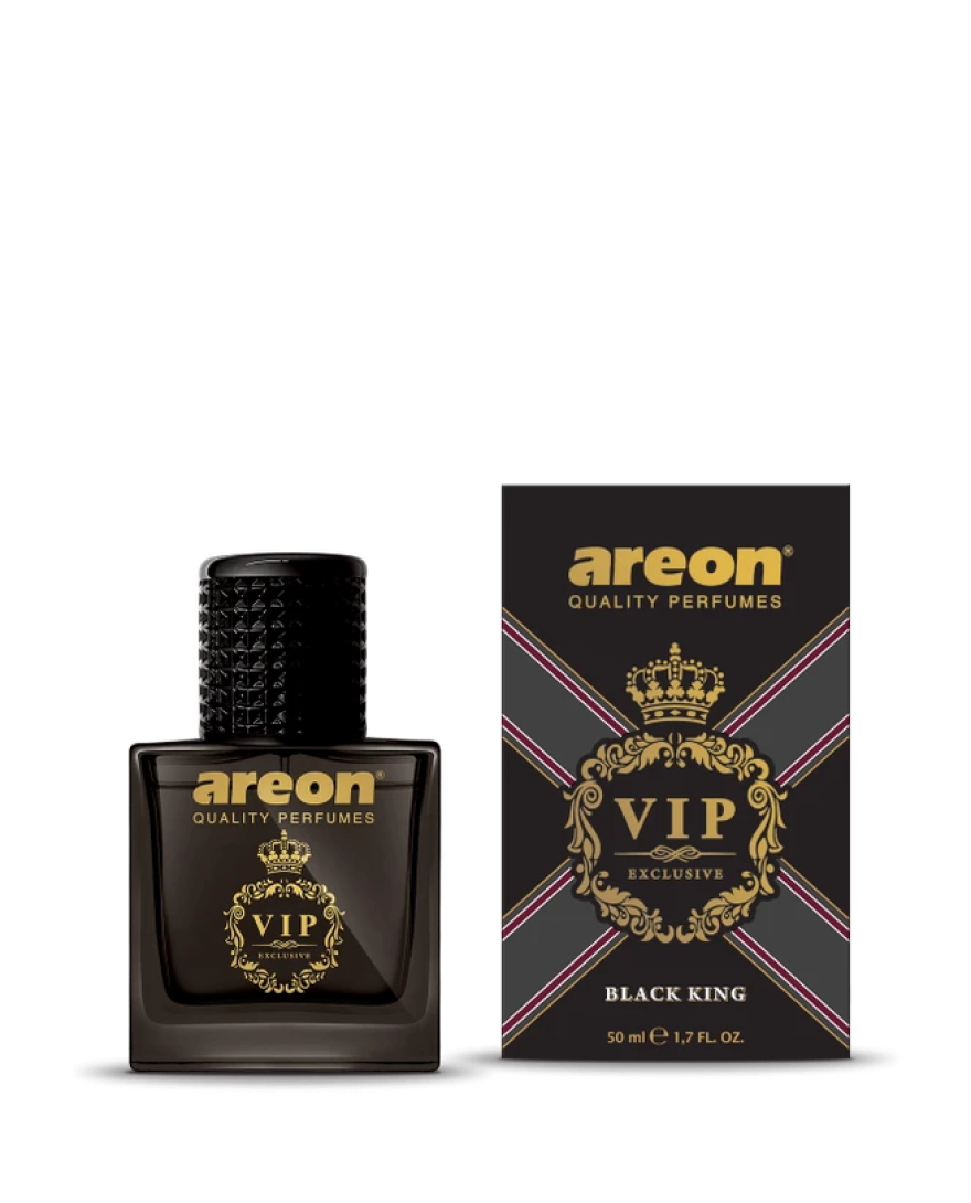 AREON CAR Air Freshner Perfume VIP 50ml Black Design | Fragrance Black King  | VIP02