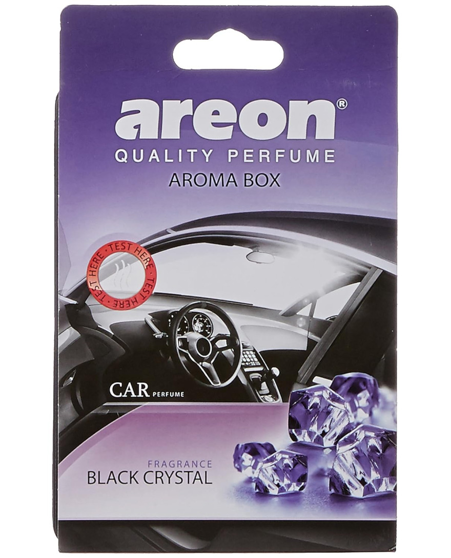 AREON Aroma Box - Black Crystal Car Freshner(70g)