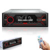 Audio Wheels Car Radio Bluetooth Single DIN Car Stereo Audio, MP3 Player Car Stereo 1 DIN with Bluetooth Handsfree/FM/Dual USB/TF/AUX/EQ/Quick Charge, with Wireless Remote Control | S 720