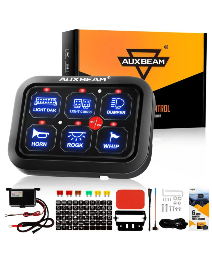 C60 6 Gang LED Switch Panel | Auxbeam