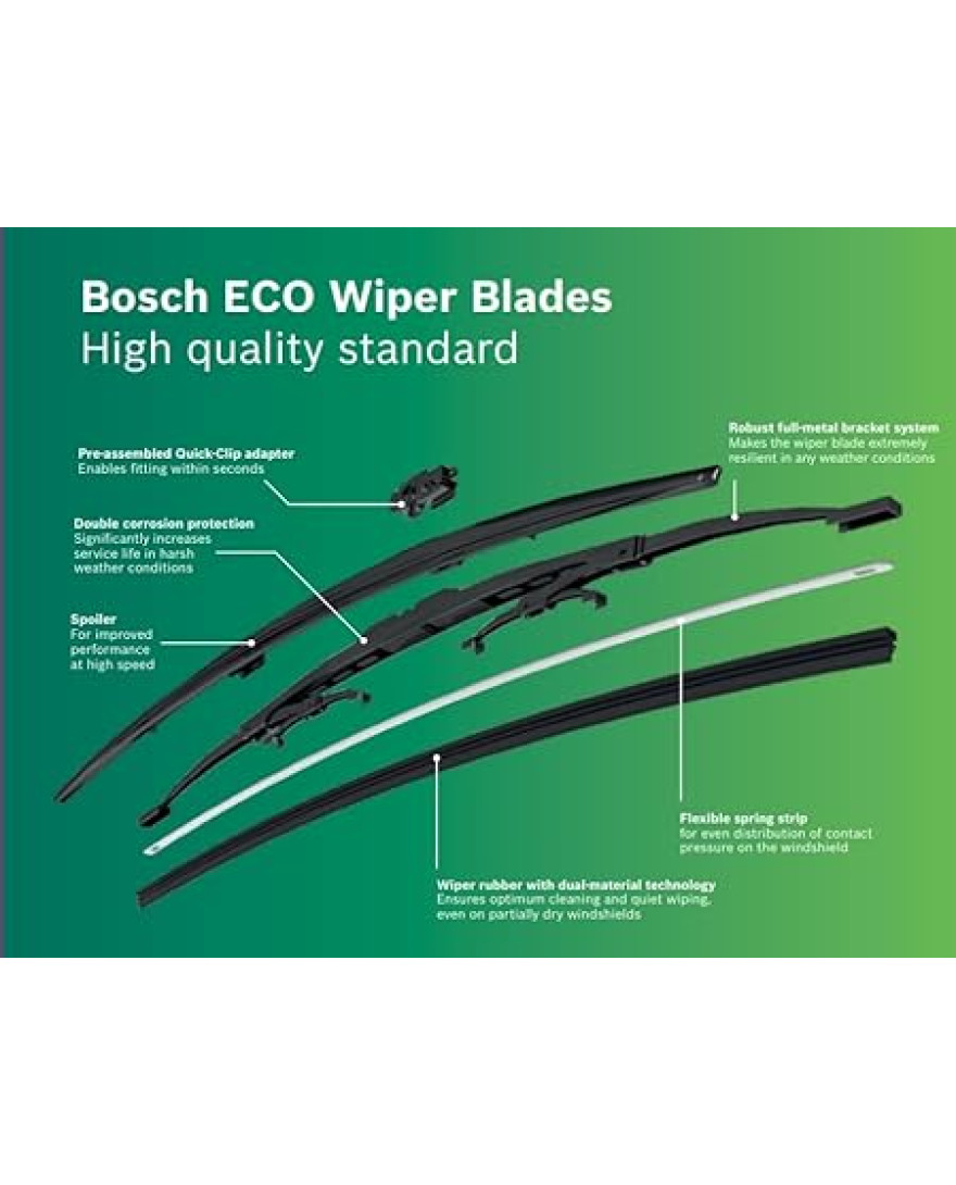 Bosch | ECO | Size 17Inch | Economical Wiper Blade | 420mm