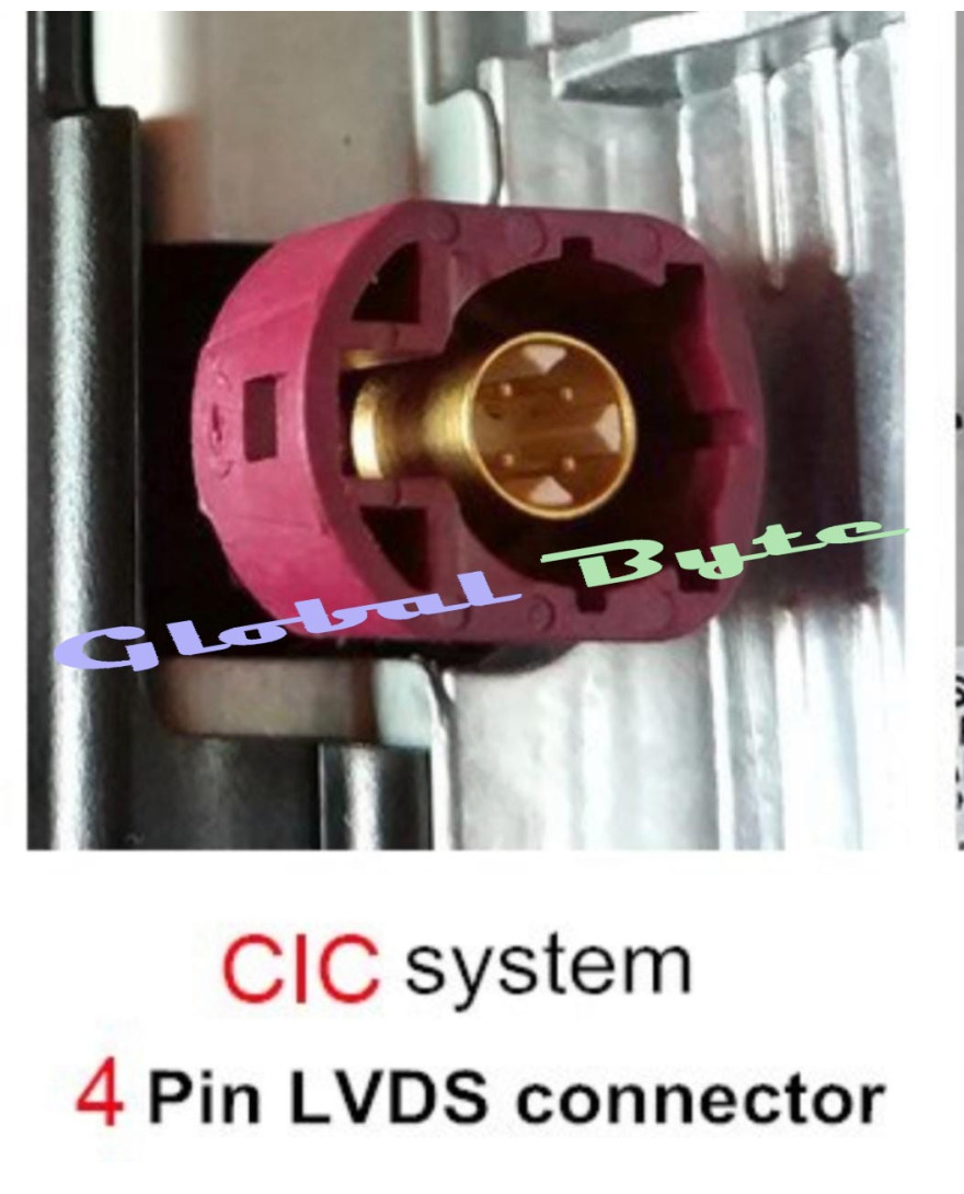 Global Byte BMW Camera Solution 4 Pin | CIC System 2012 | Camera Add On Interface in OEM Radio | CAM-BMW/4