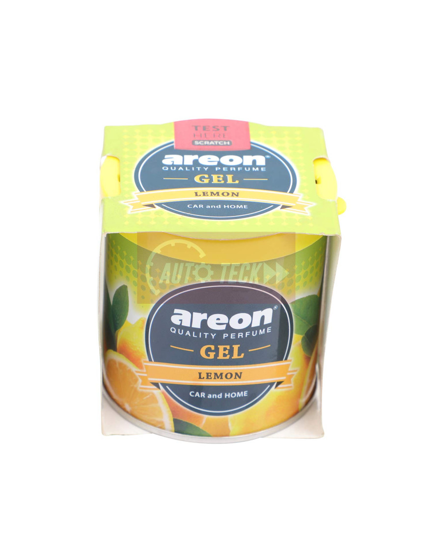 Areon Lemon Gel Air Freshener for Car | 80g | GCK04