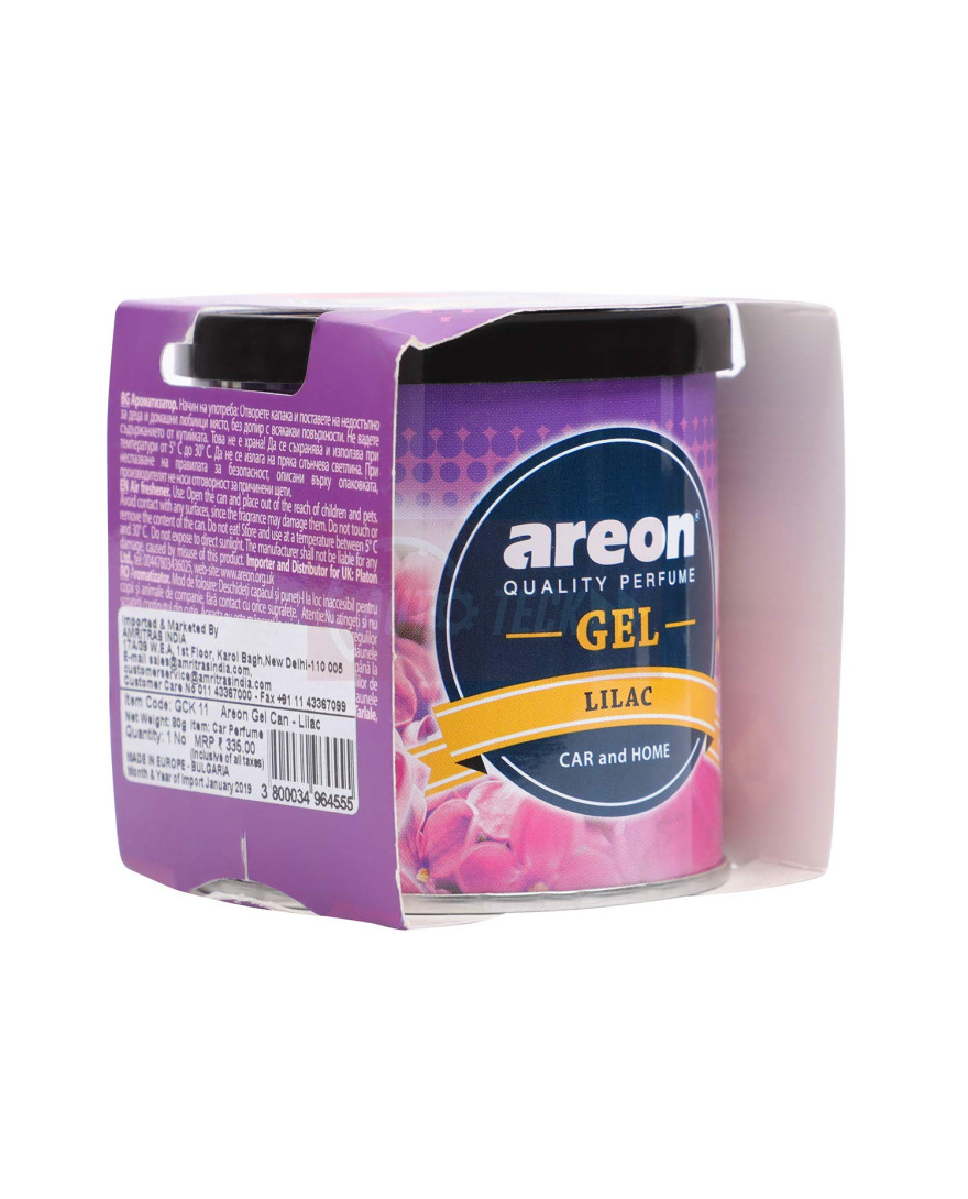 Areon Lilac Gel Air Freshener for Car | 80g | GCK11