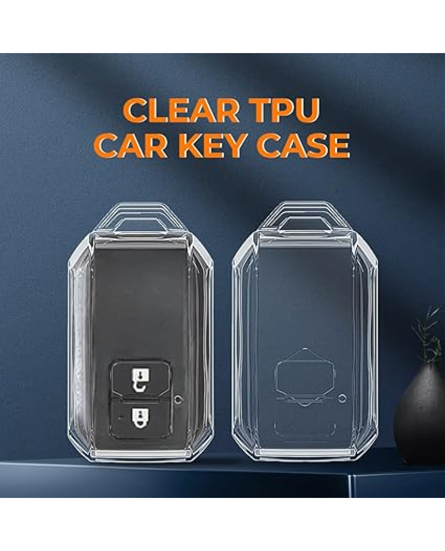 Keycare Clear Transparent TPU Key Cover CL TP 05 | Compatible with Maruti Suzuki Xl6