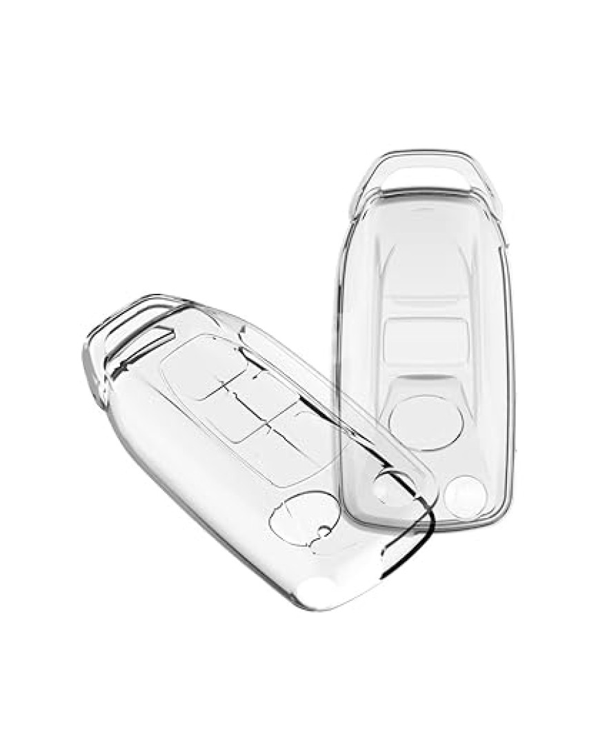 Keycare Clear Transparent TPU Key Cover CL TP 29 | Compatible with Altroz, Harrier, Nexon, Punch, Safari, Tiago, Tigor