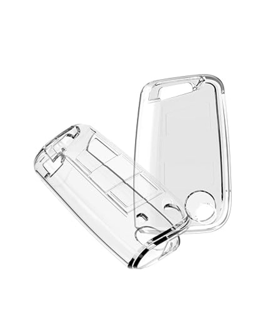 Keycare Clear Transparent TPU Key Cover CL TP 44 | Compatible with Octavia, Slavia, Superb, Taigun, Tiguan, Virtus