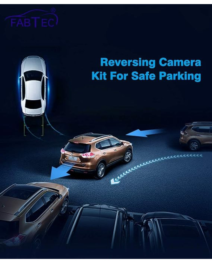 Car Reverse Backup Parking Camera with Featuring Night Vision and 8 LED HD Rear View Parking Camera for All Cars