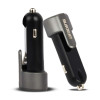 Blackcat Dual USB Safety Charger Resq | Fast Charger 3.1A | Hammer Tip Tungsten Carbide | Sharp Blade Seat Belt Cutter
