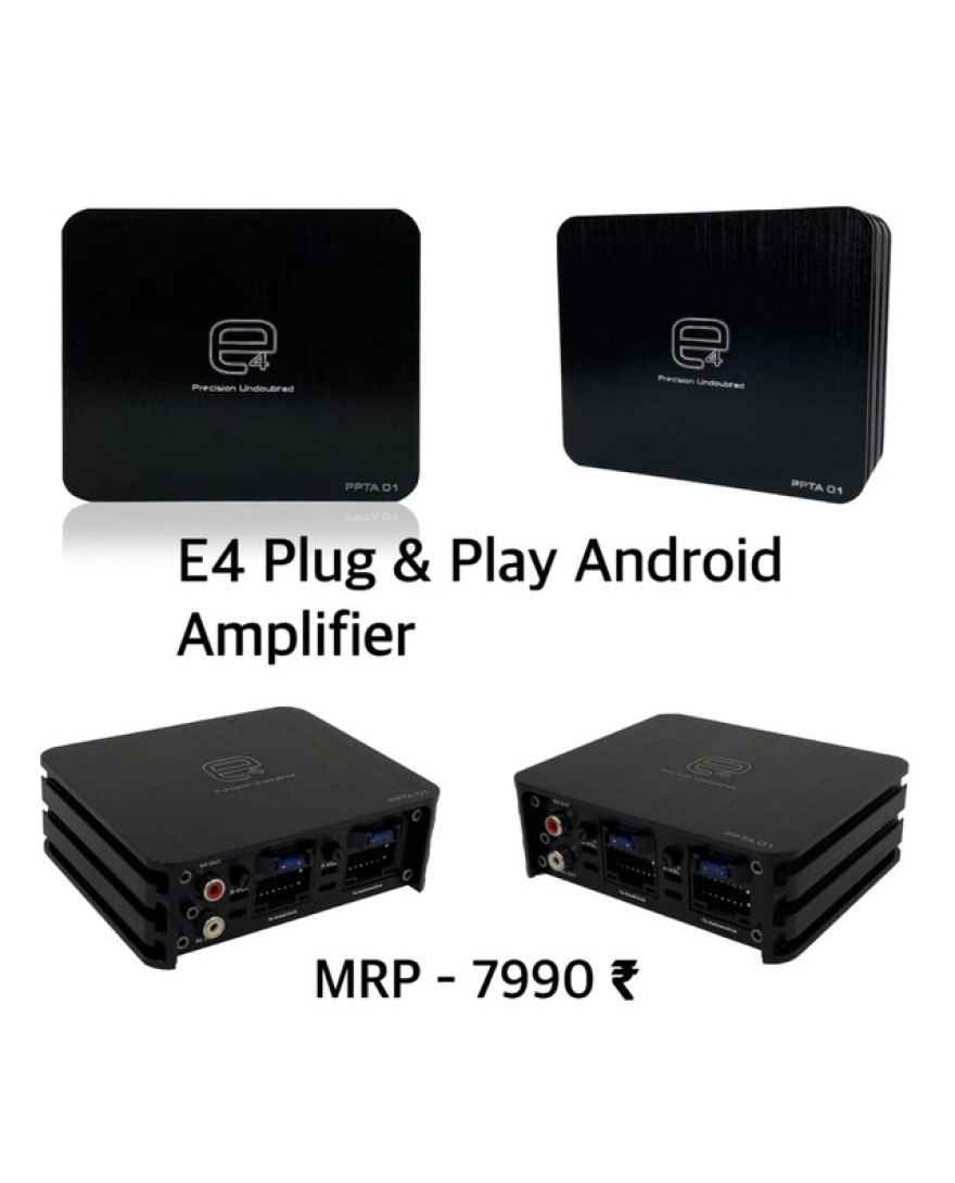 Elevate E4 Plug-and-Play Android Amplifier for Car Audio Systems