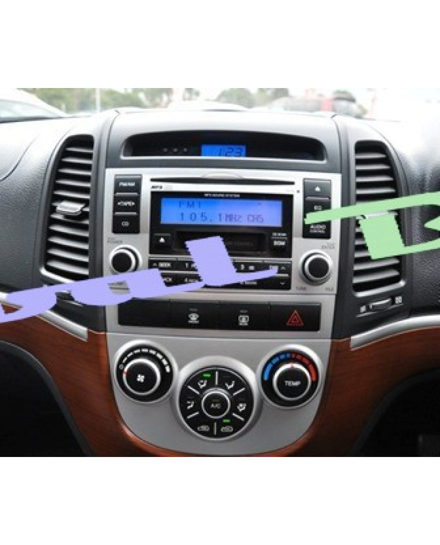 Global Byte  Car Stereo Installation Facia Kit of Android 9 Inch For Hyundai Santa fe Old | FA-HY04/OSF/9