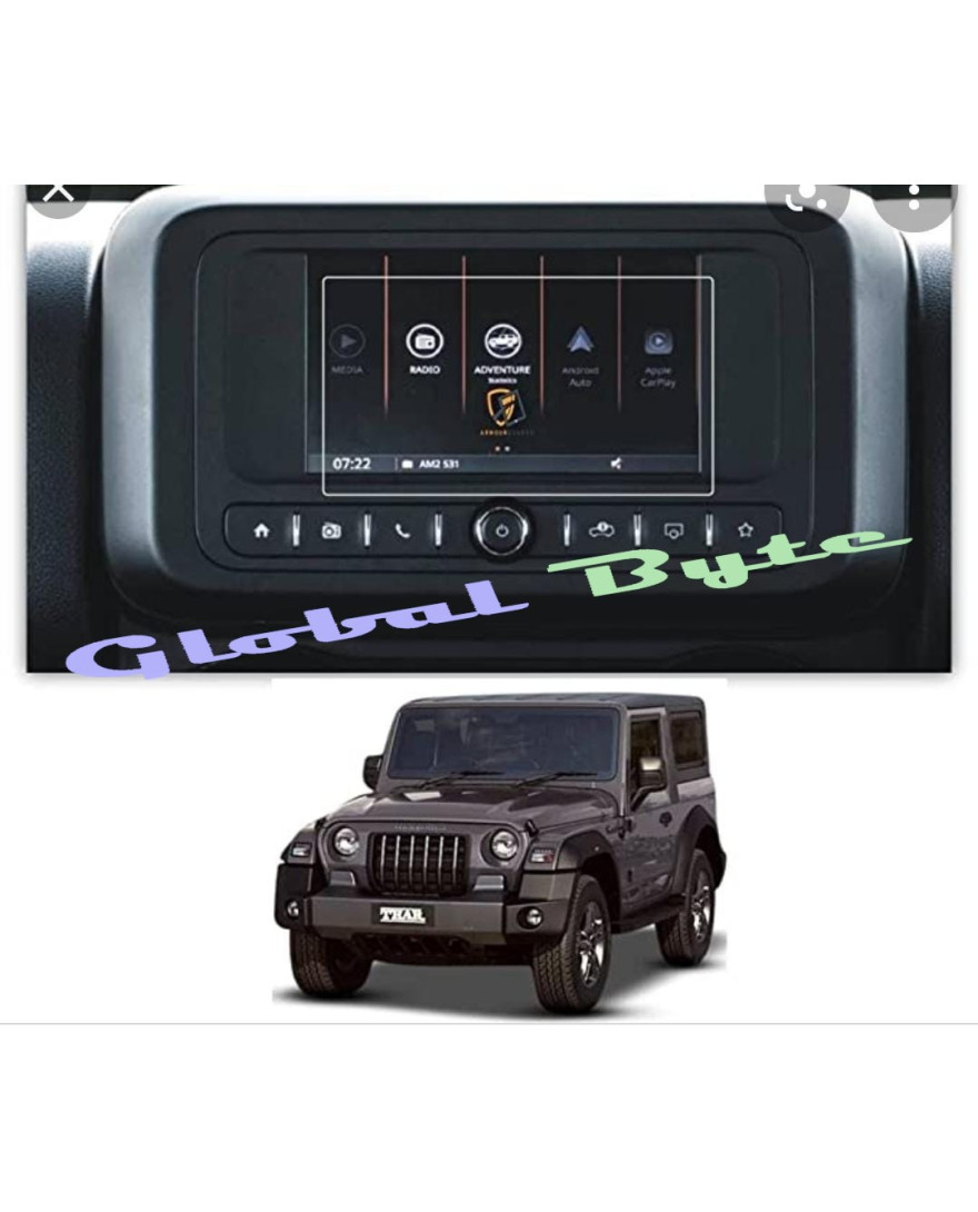 Global Byte 7Inch 2 Din Radio Audio Installation Facia Kit for Mahindra Thar 2020 | FA-MA02/TH20