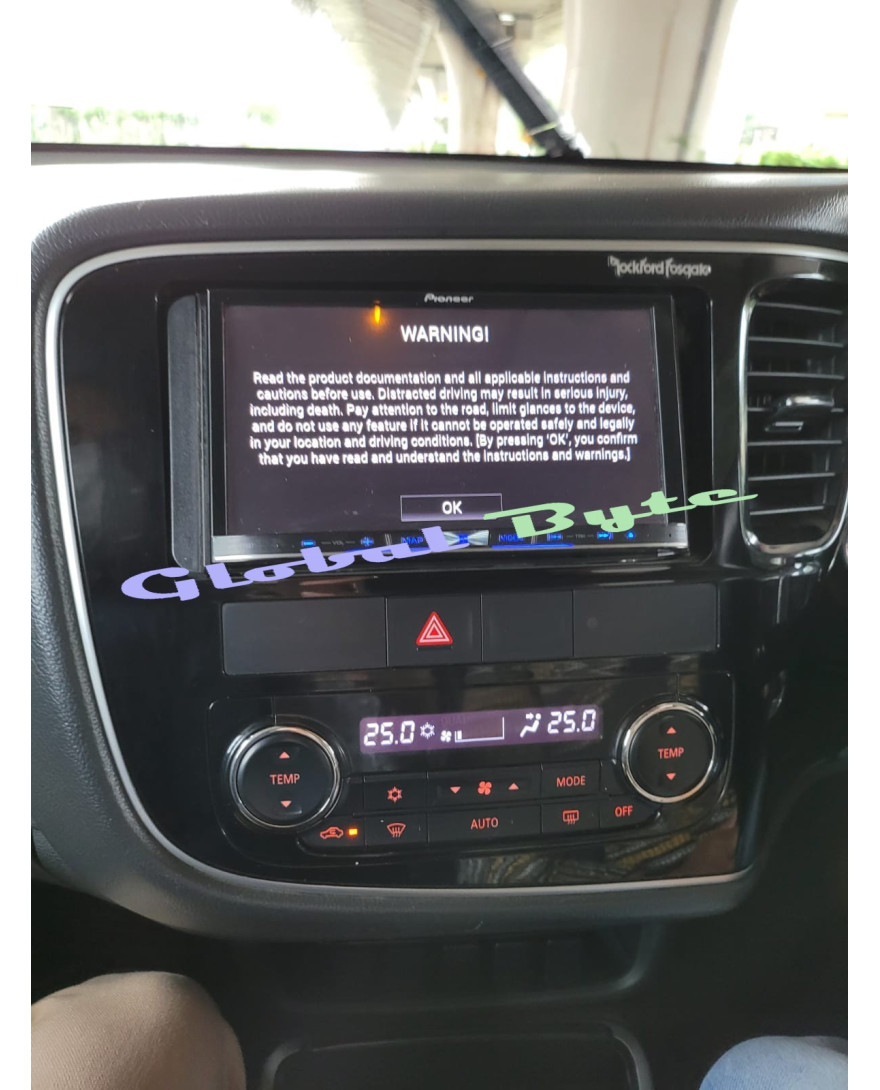 Global Byte 7Inch 2 Din Radio Audio Installation Facia Kit for Mitsubishi Outlander 2012+ | FA-MT03/OLN