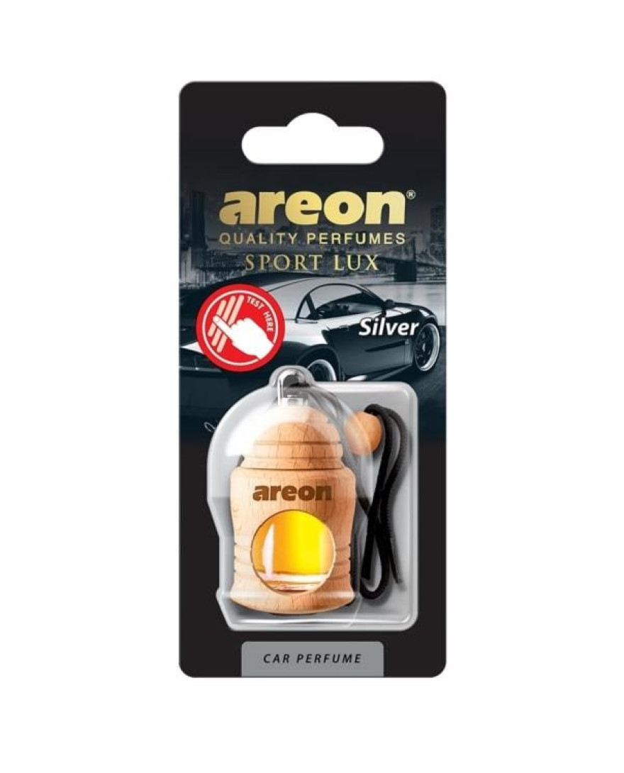 Areon Fresco New Sport Lux Silver Car Freshener 55g | FSL02