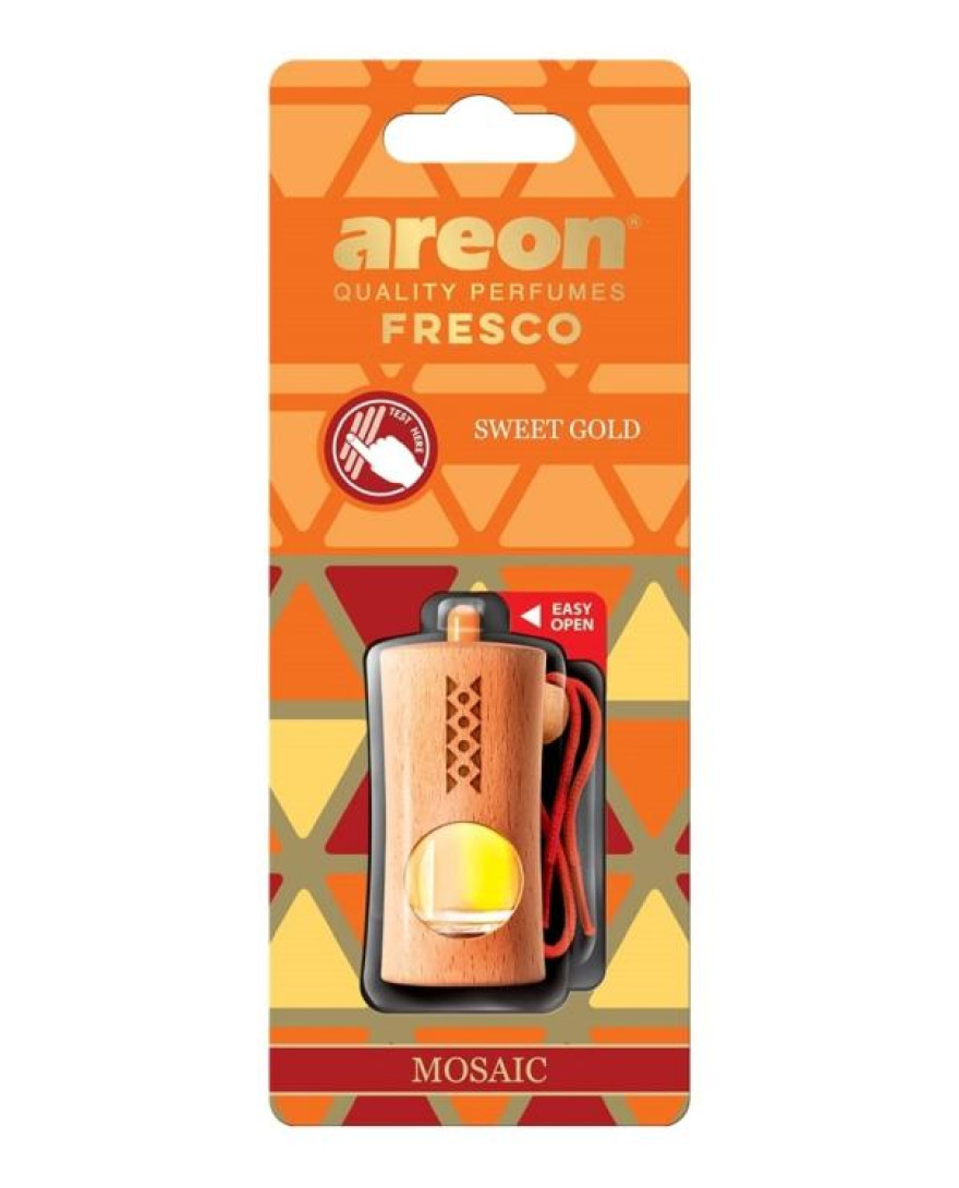 Areon Fresco New Mosaic Sweet Gold Car Freshener 40g | FGM04