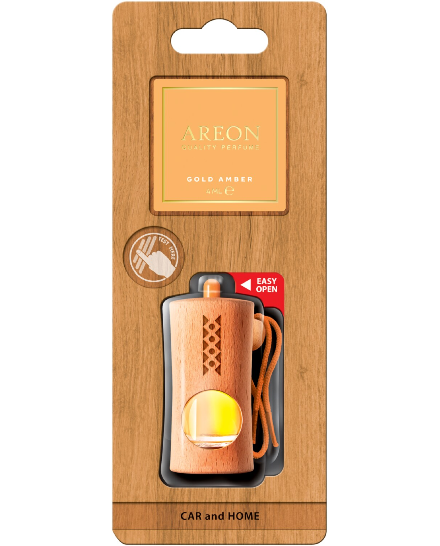 Areon Fresco New Premium Gold Amber Car Freshener 4ml | FGP04