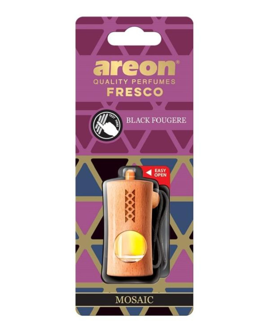 Areon Fresco New Mosaic Black Fougere Car Freshener 40g | FGM05