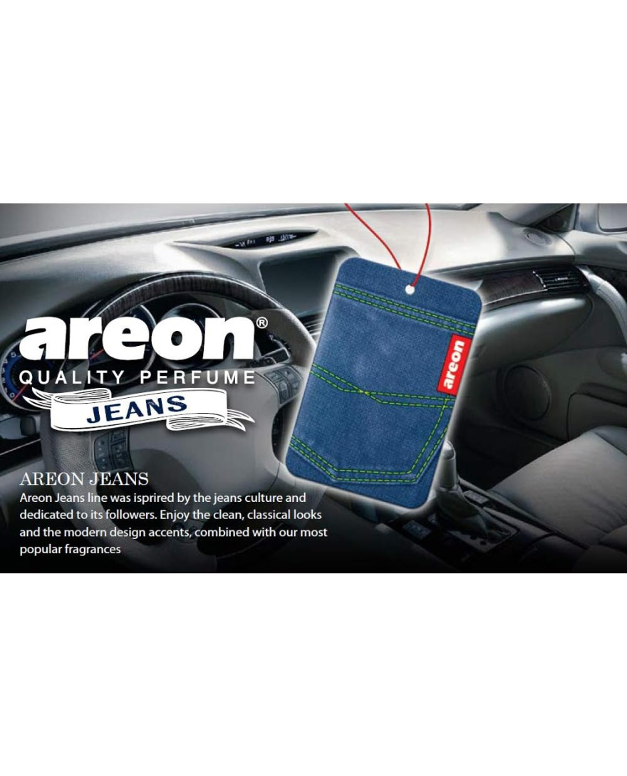 AREON Jeans Hanging Car Air Freshner | Summer Dream | Motion Logo | AJ03