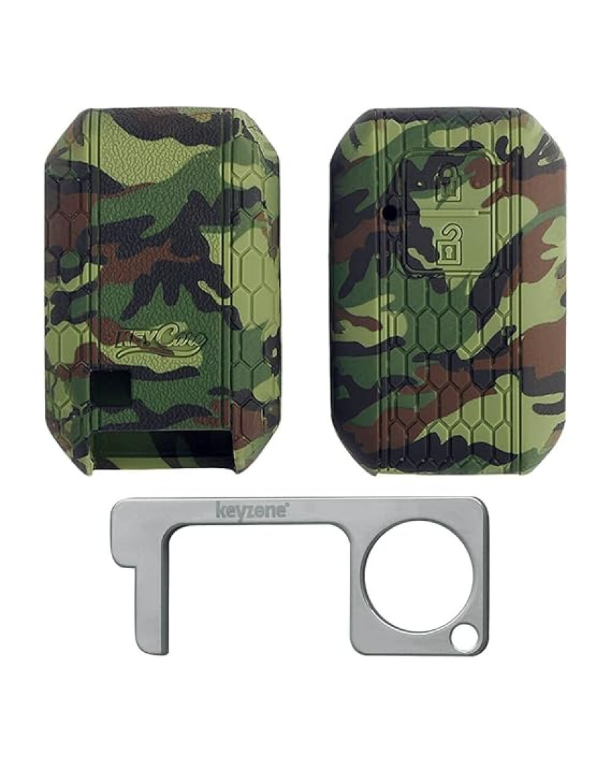 Keycare Camouflage Silicon Key Cover KC05 Compatible for Suzuki Jimny, Fronx, Baleno, Grand Vitara, Brezza, Swift, Ertiga, XL6, DZire, Ignis 2 Button Smart Key