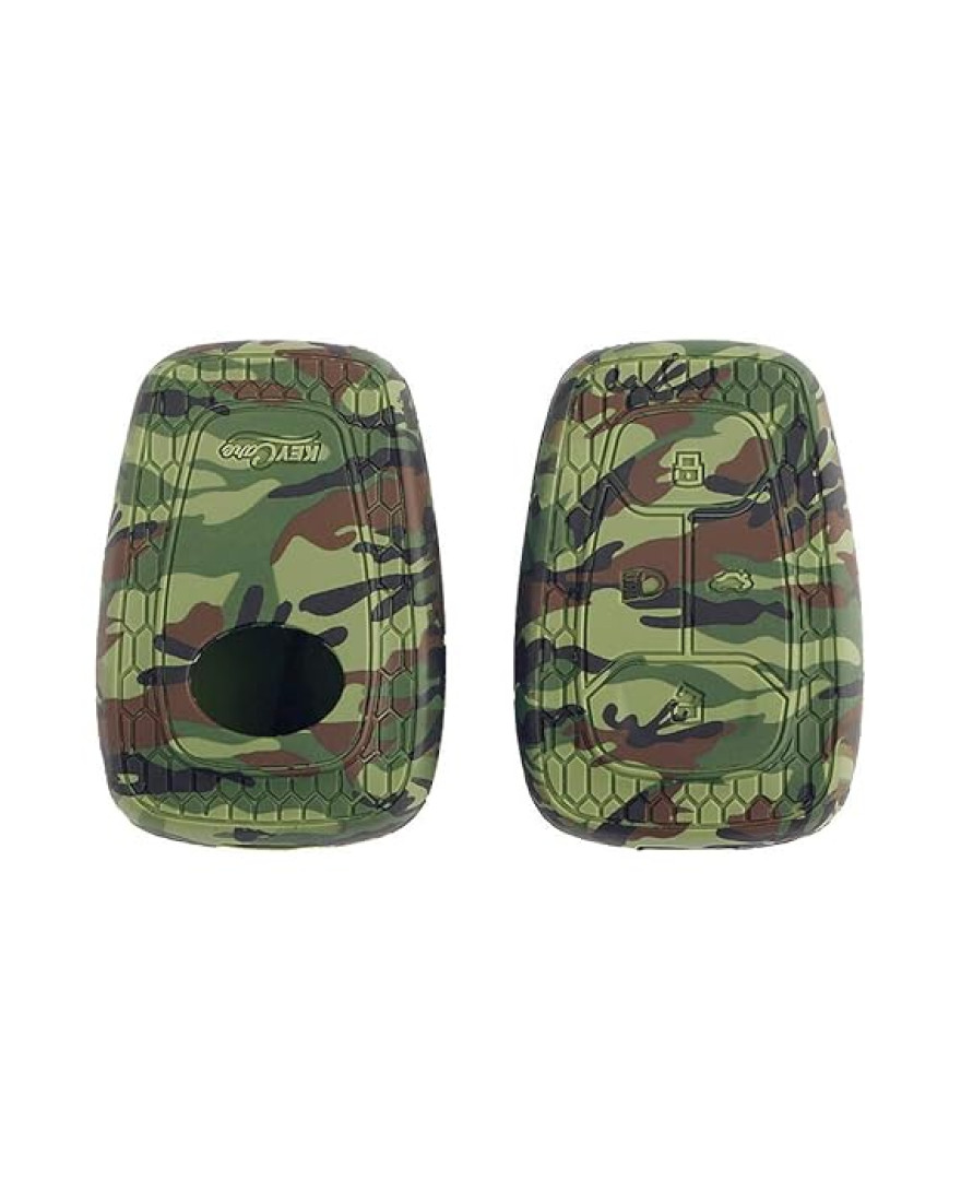 Keycare Camouflage Silicon Key Cover KC08 Compatible for Nexon, Harrier, Tigor BS6, Tigor EV, Safari 2021, Altroz, Safari Gold, Gravitas, Punch Smart Key