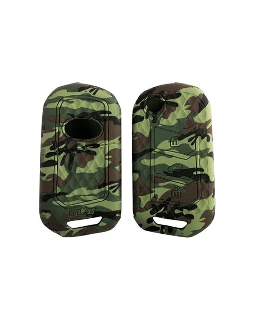 Keycare Camouflage Silicon Key Cover KC09  Compatible for XUV400,Marazzo, Scorpio-N, TUV 300 Plus, XUV 300, XUV700, Bolero 2020, Scorpio, Thar Flip Key