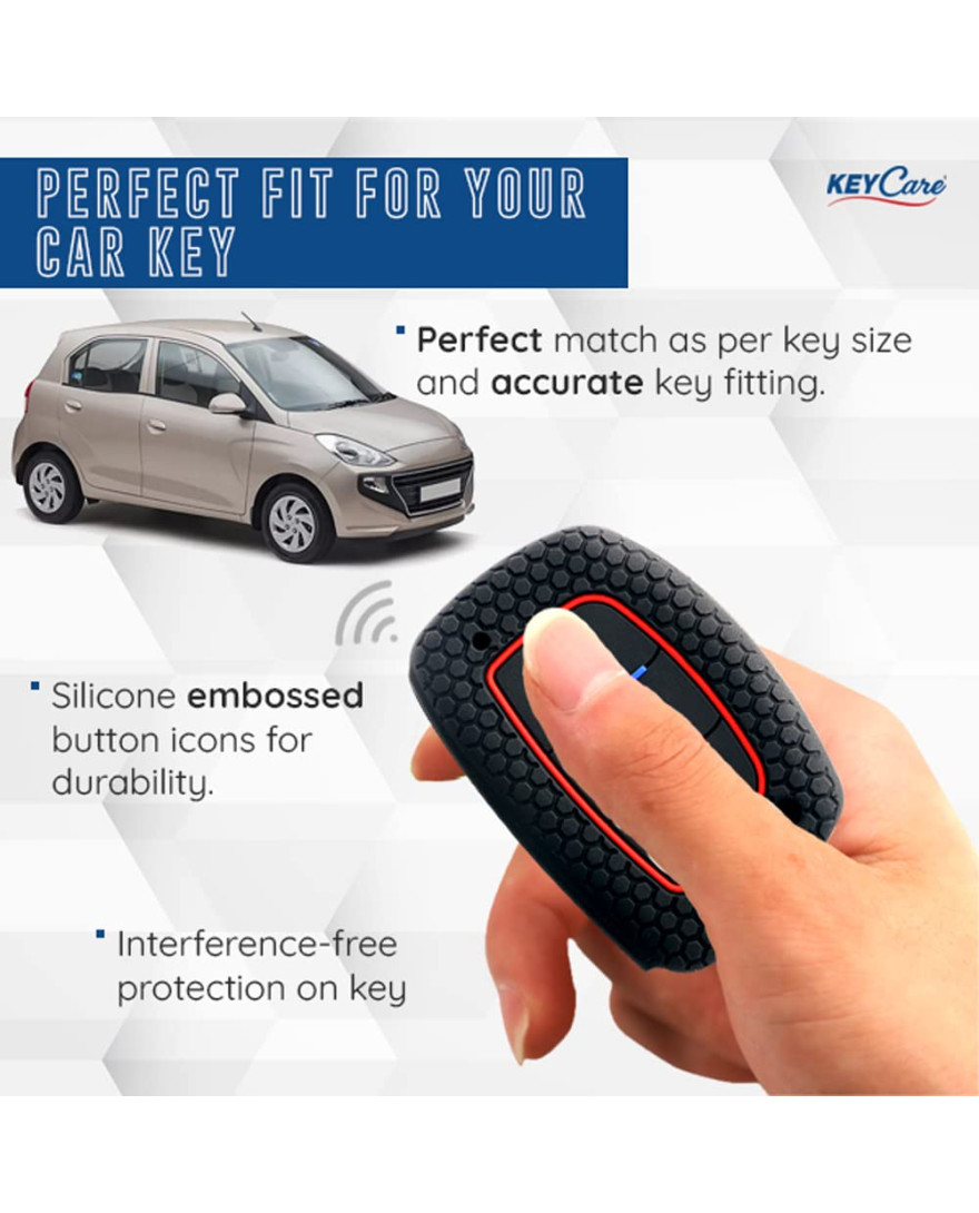 Keycare Silicon key cover fit for  Creta, I20 2020, I20 Elite, I20 Active, Grand I10, Aura, Xcent 19 Onwards, Venue flip key | KC 10