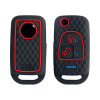 Keycare Silicon Key Cover Compatible for Mahindra Bolero flip Key | Black | KC 14