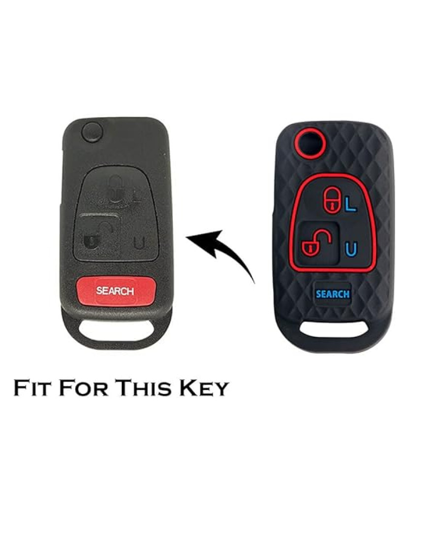 Keycare Silicon Key Cover Compatible for Mahindra Bolero flip Key | Black | KC 14